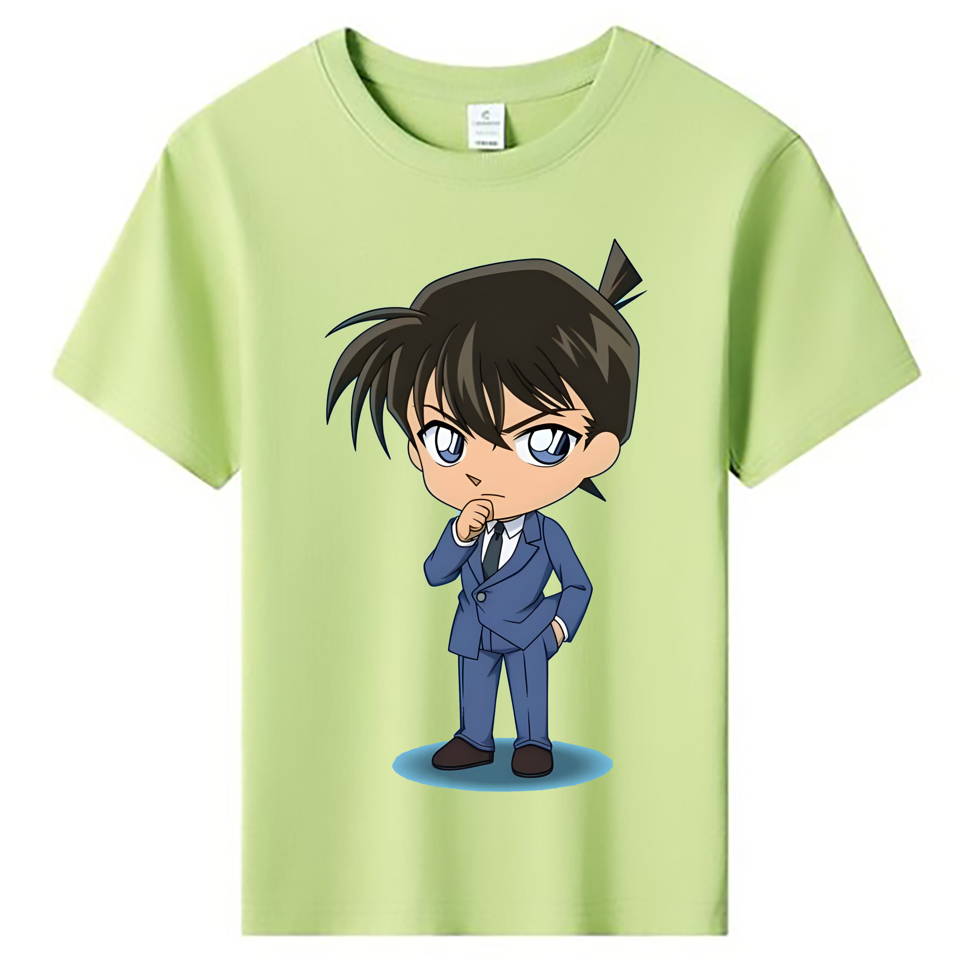 （画像用） 名探偵コナン 江戸川 コナン Detective Conan Conan Edogawa 綿100％キッズTシャツ（フロントプリント）